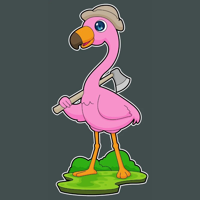 Flamingo Lumberjack Axe