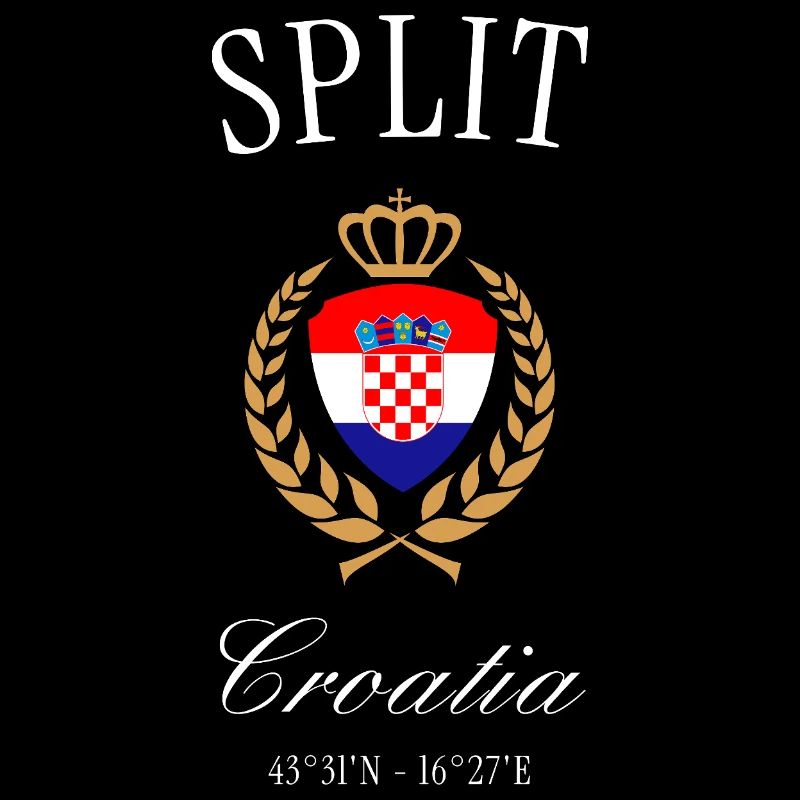 Split Kroatien Wappen Krone – Reise Souvenir
