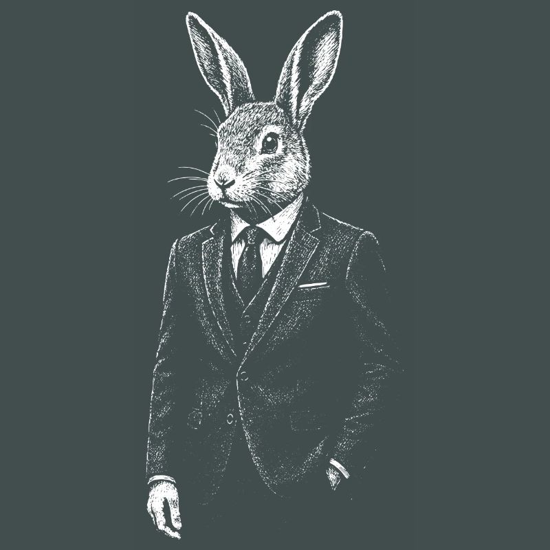 Dapper Rabbit in Suit