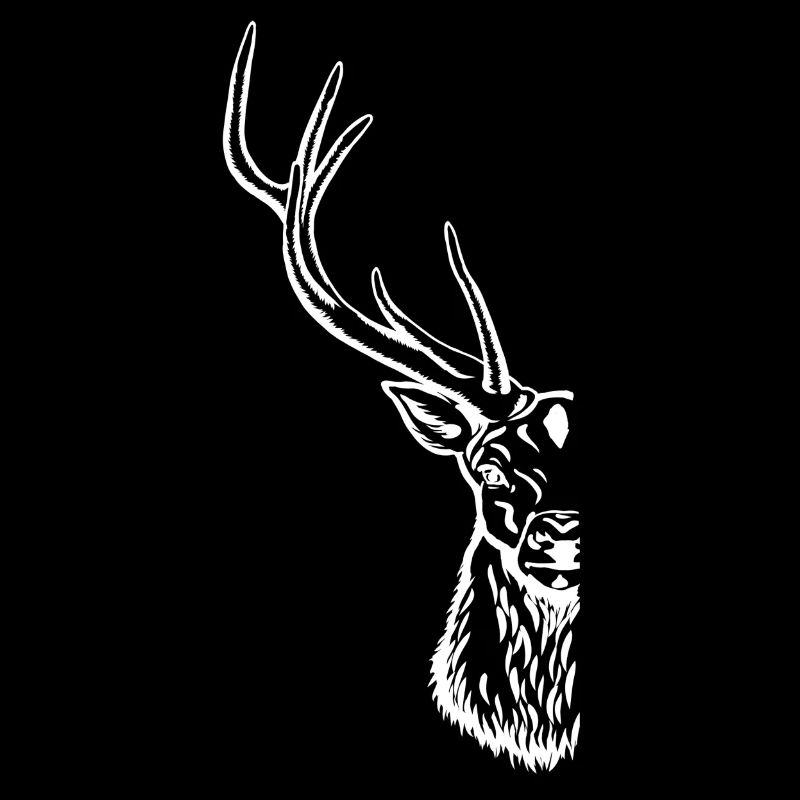 Portrait de cerf dissimulé