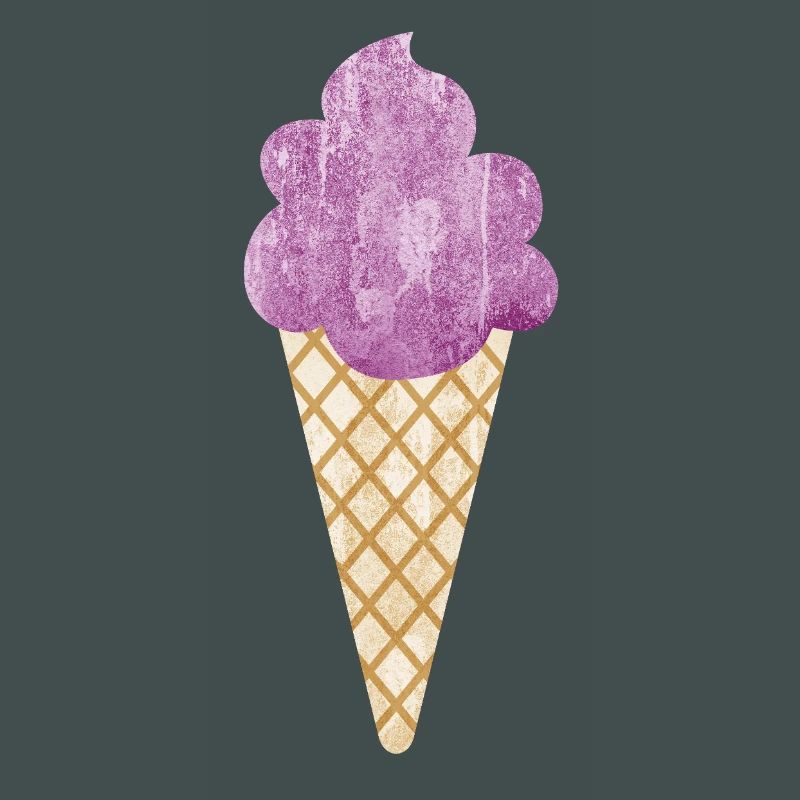 Eiscreme Icecream Eis Waffel Eiskrem Eisdiele lila