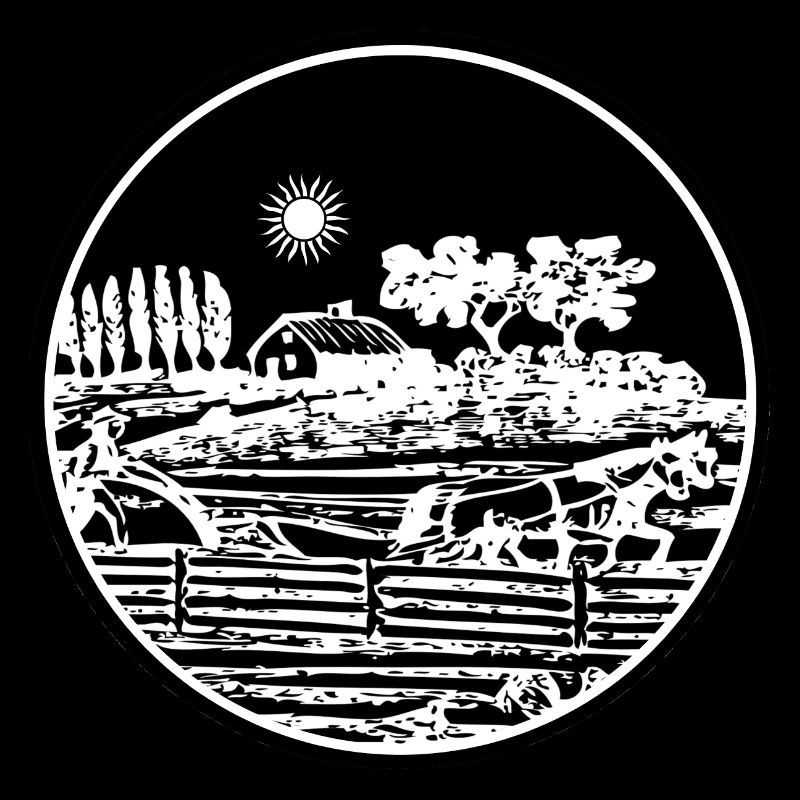 Landschaftssilhouette am See