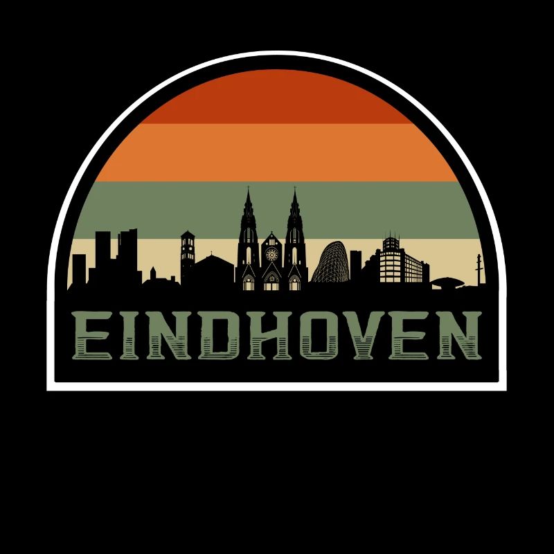 Eindhoven Pays-Bas Skyline Souvenir Drapeau Hollandais