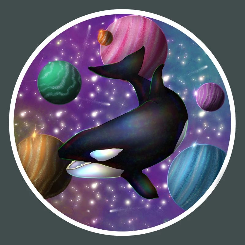 orque dans l’espace