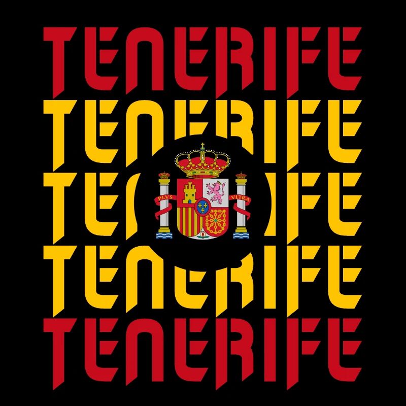 Tenerife Spain flags design