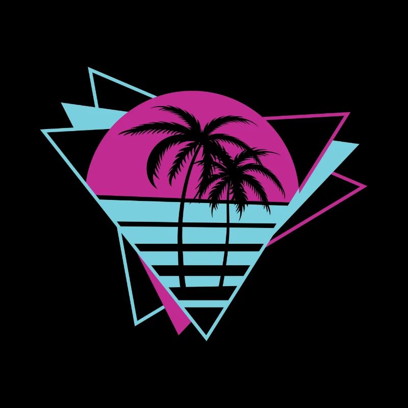 Palm Tree Retro 80s