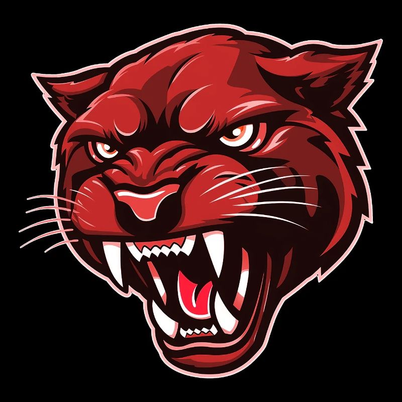 Panther Head Red