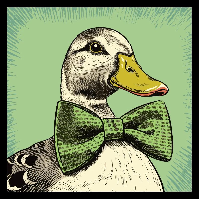 Duck with Bowtie