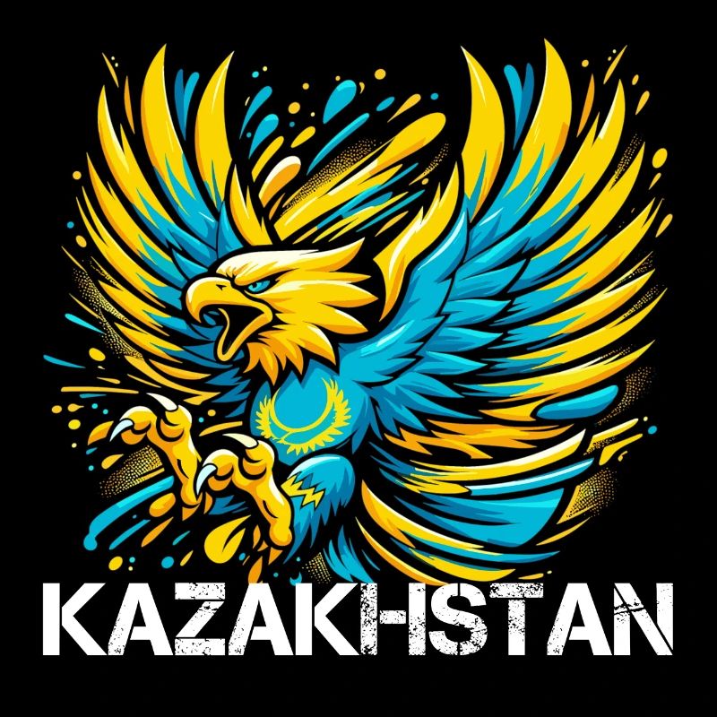 Kazakhstan Eagle Flag Flag Cool Gift