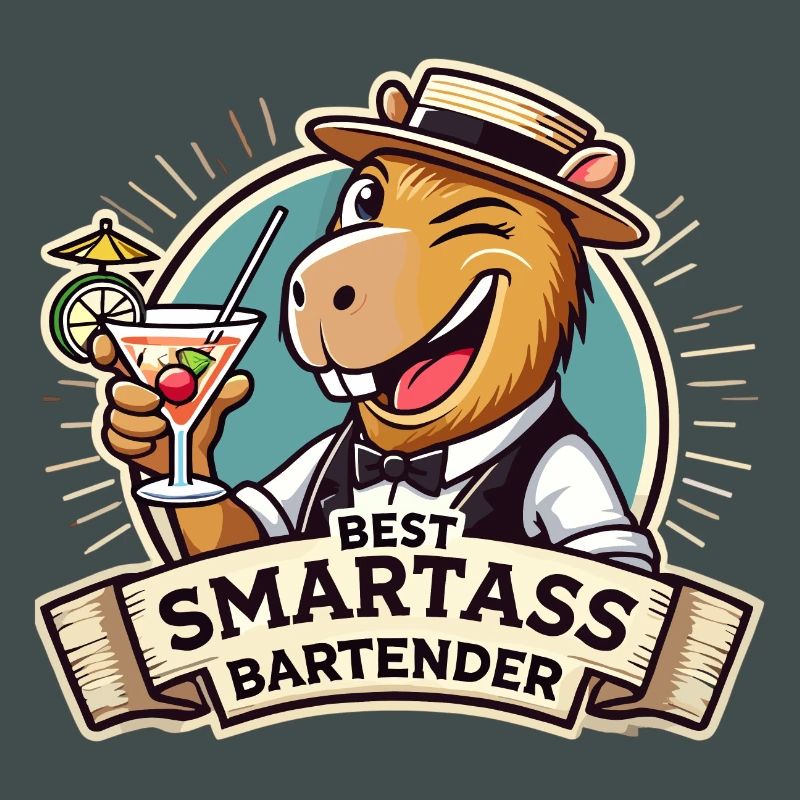 Bartender Bartender Capybara Capy Gift