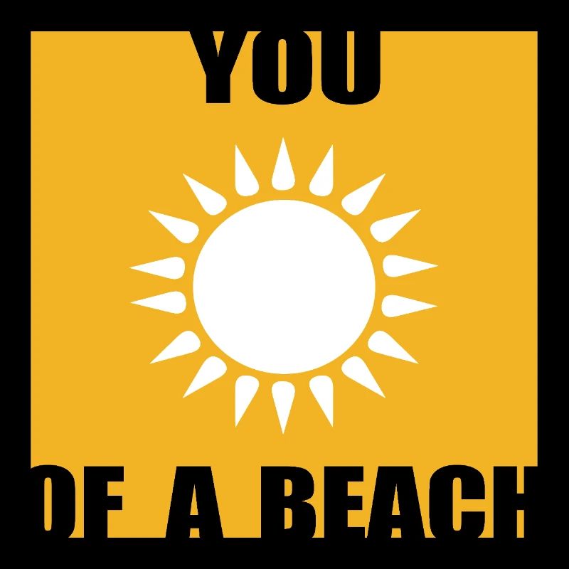 Vous soleil d’une plage - soleil jaune