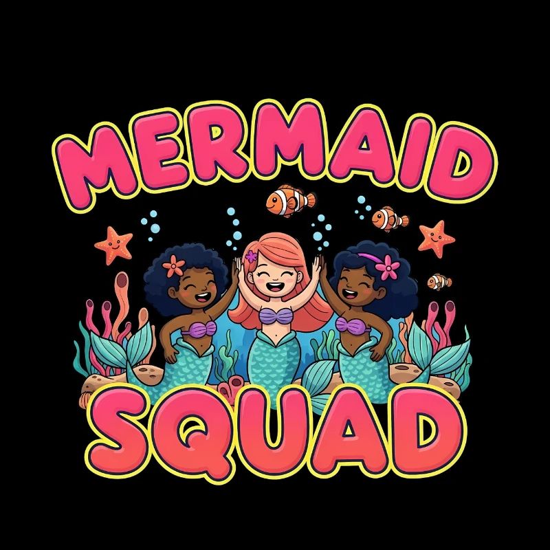 Mermaid Squad Mermaid Ocean Gift