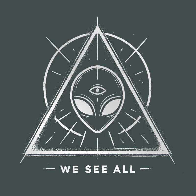 UFO Alien Eye Triangular Sigil