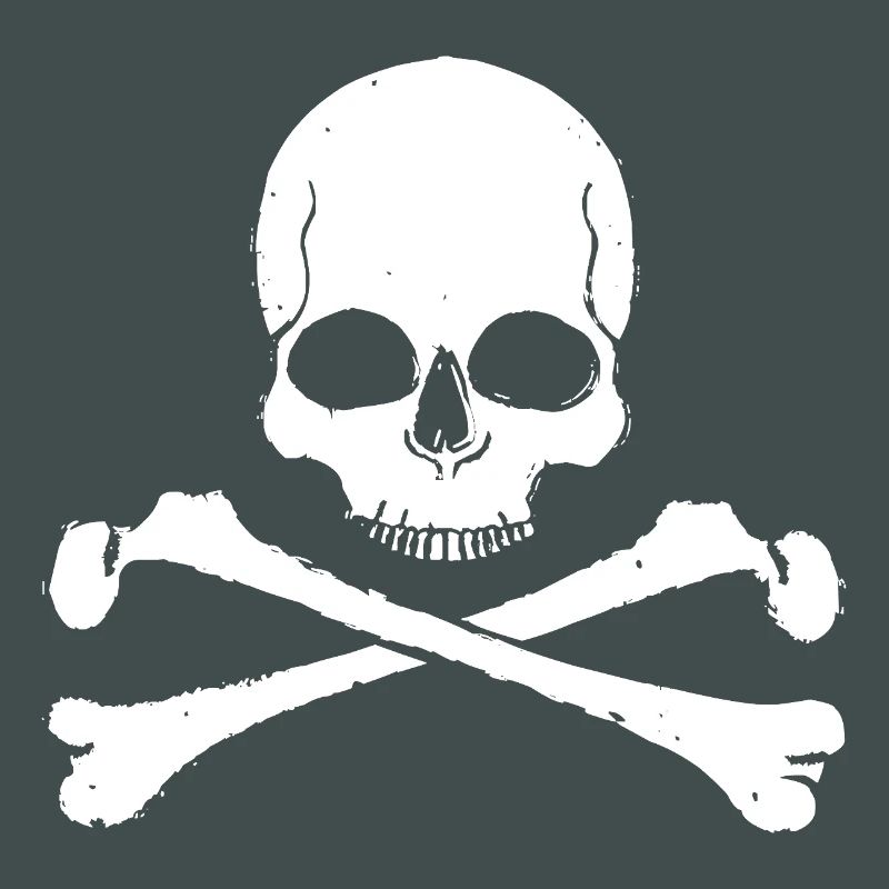 Skull Cross Pattern Skull