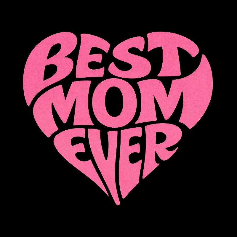 Best Mom Ever Herz Muttertag Geschenk