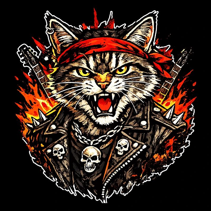 Rocker Katze