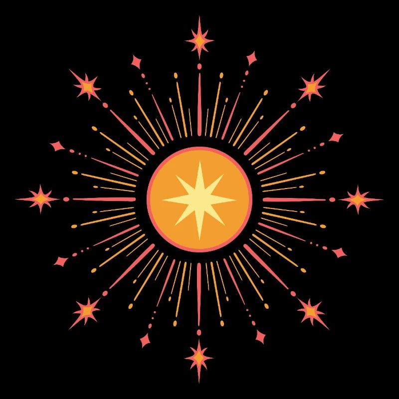 Étoile du solstice d’été – Symbole du soleil de Litha