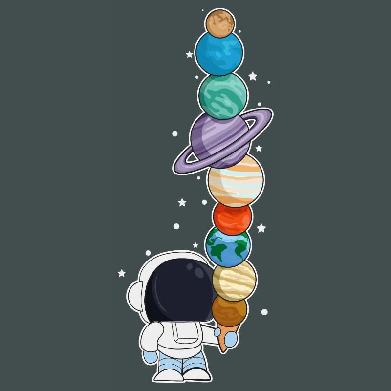 Astronaut mit Eis