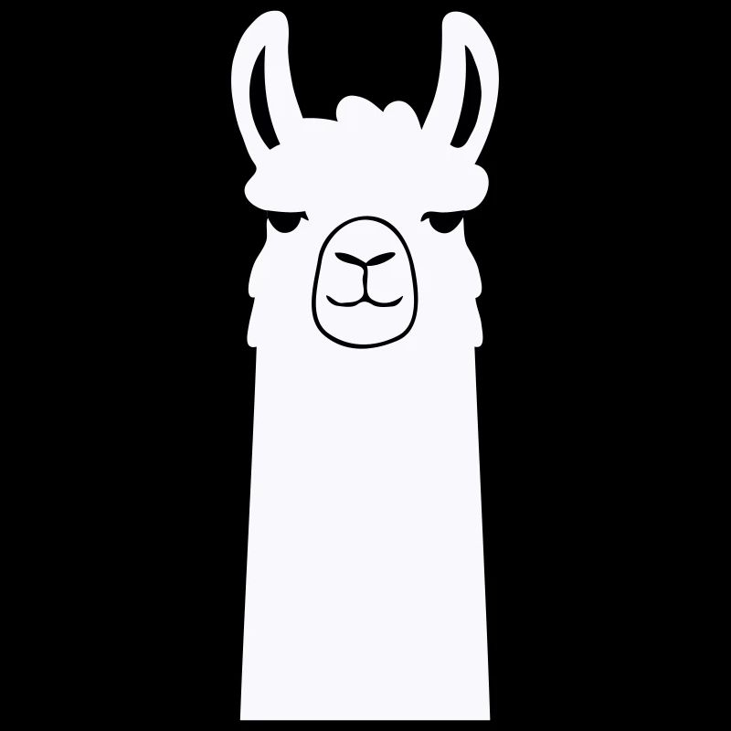 Adorable Cartoon Llama