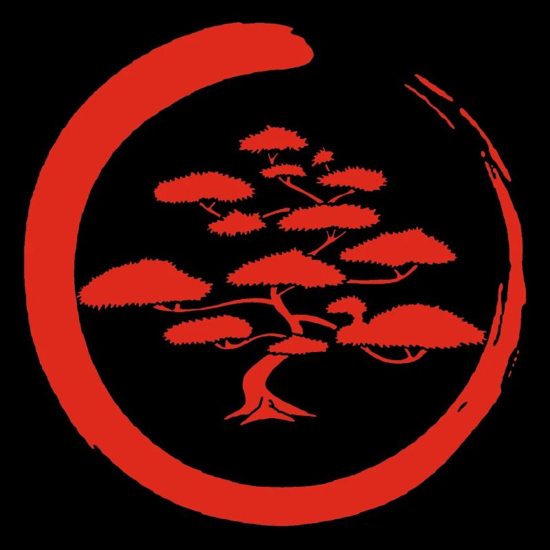 Red Japanese tree