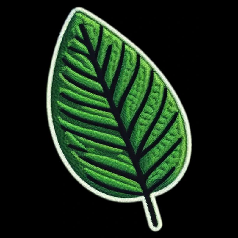 Grünes Blatt Patch