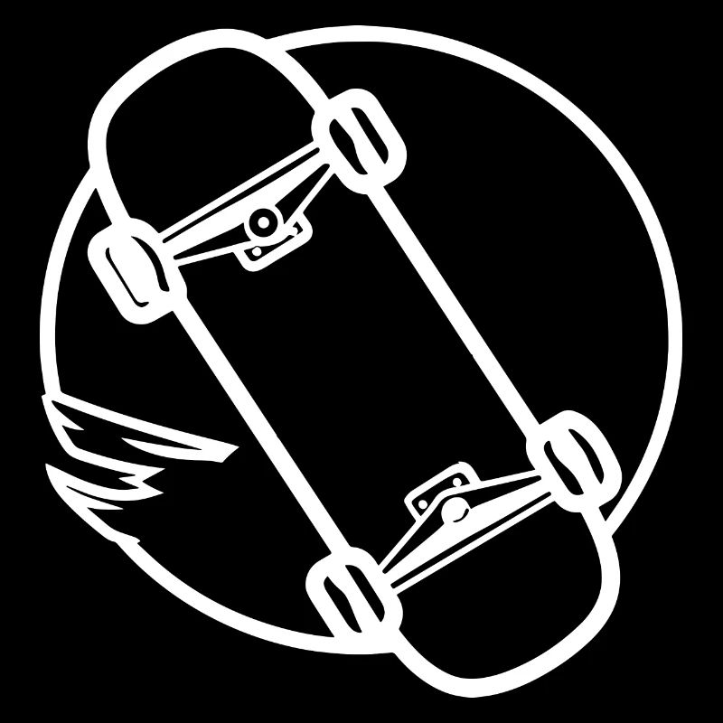 Dessin de planche à roulettes