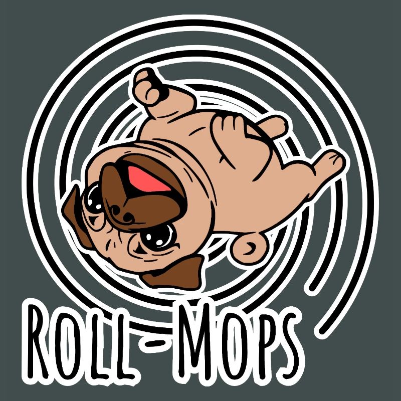 Rollender Mops - Ein Roll-Mops