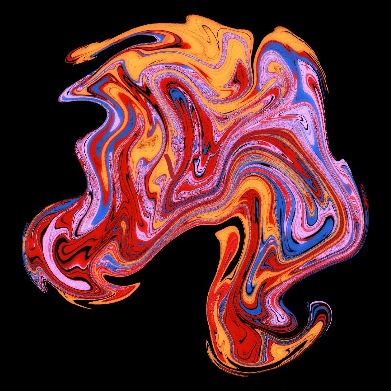Color swirl neon pattern