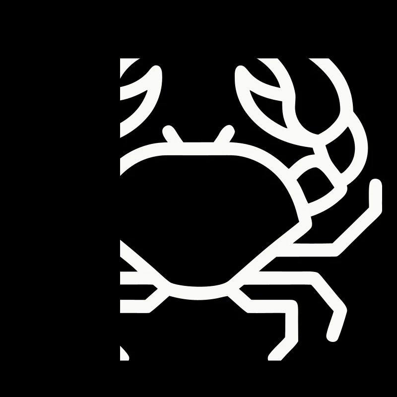 Minimalistische Krabbe online