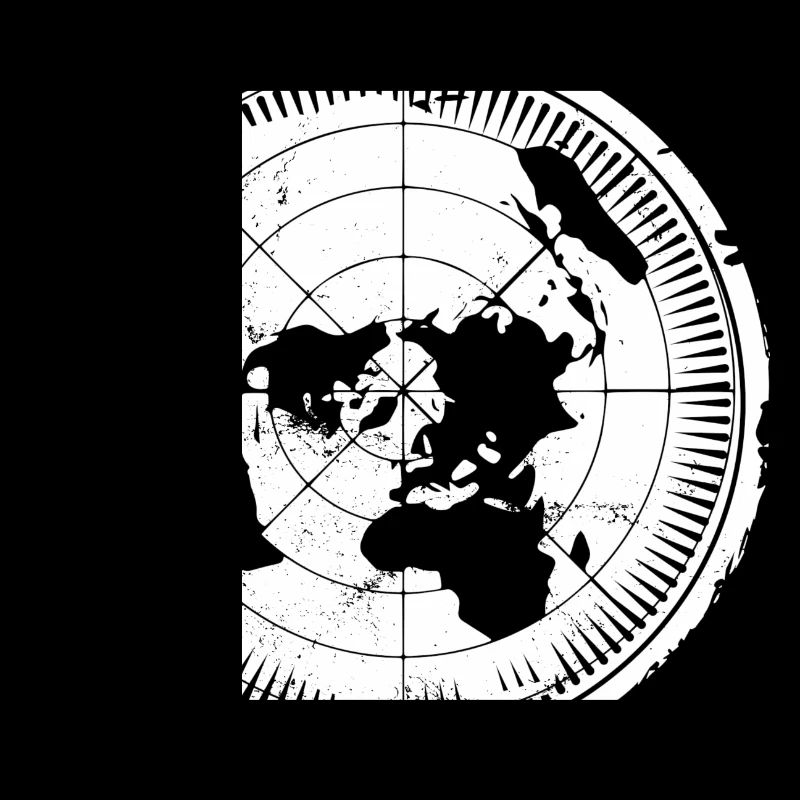 Flat Earth Map - Carte de la Terre plate