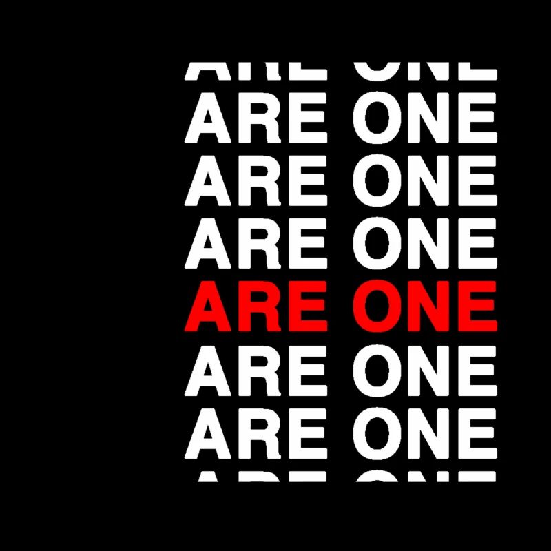 Wir sind eins – Bold Typo Muster