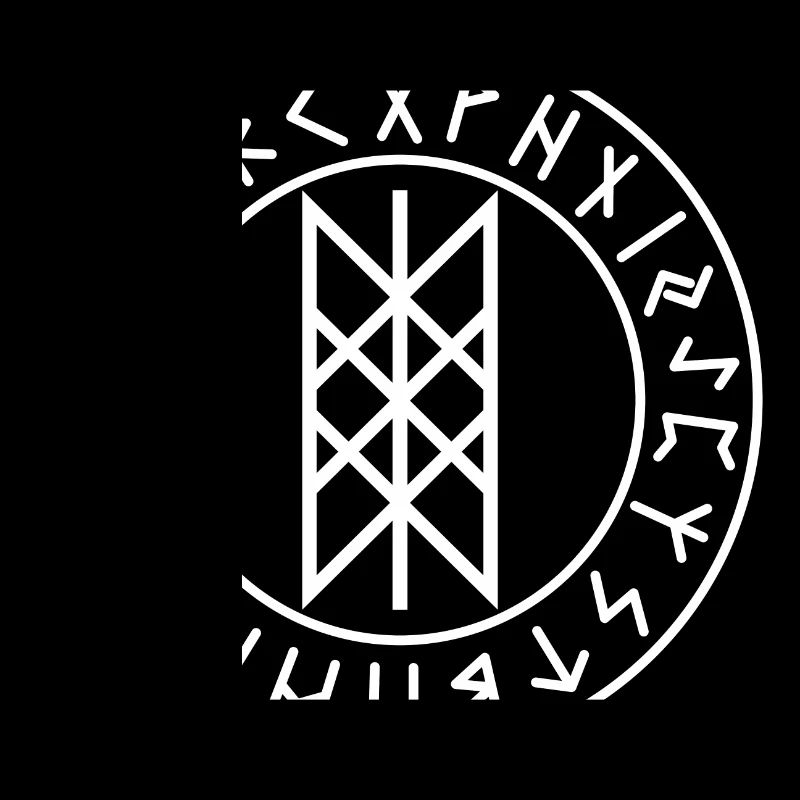 Wyrd white runes circle