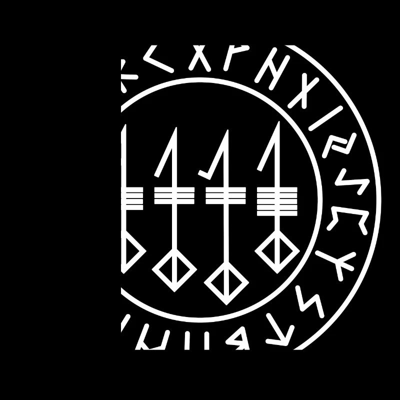 Svefnthorn white runes circle