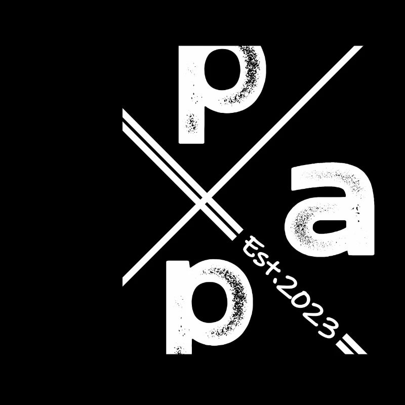 Papa Established 2023 - Conception de cadeaux vintage