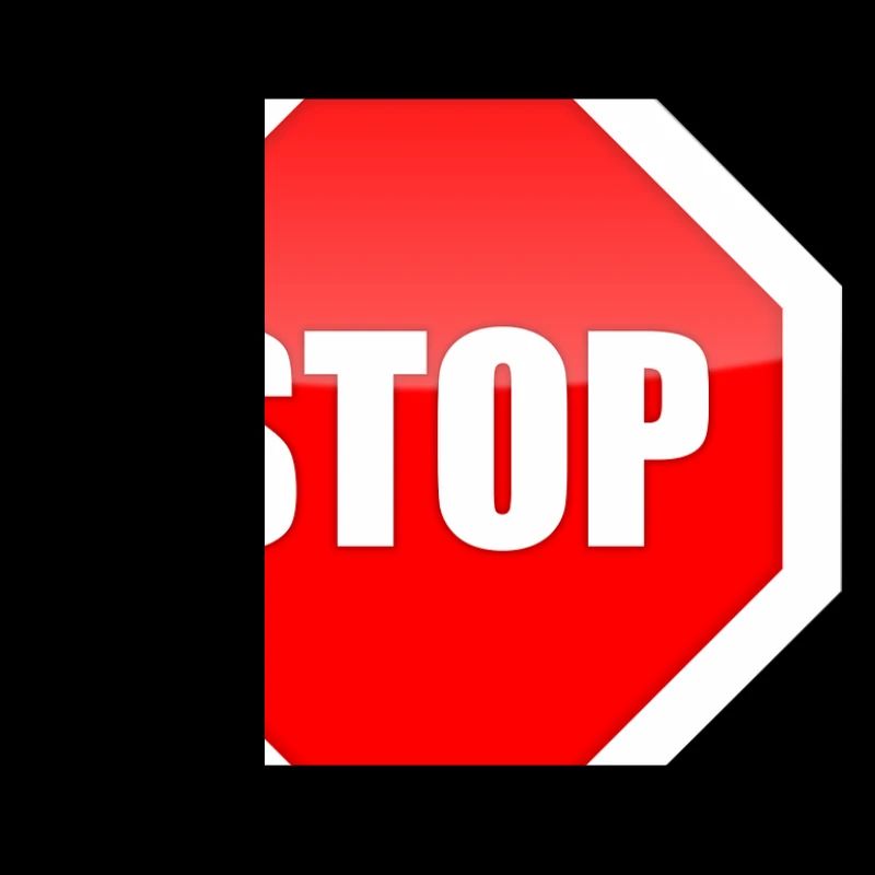 Impression graphique de plaque STOP rouge