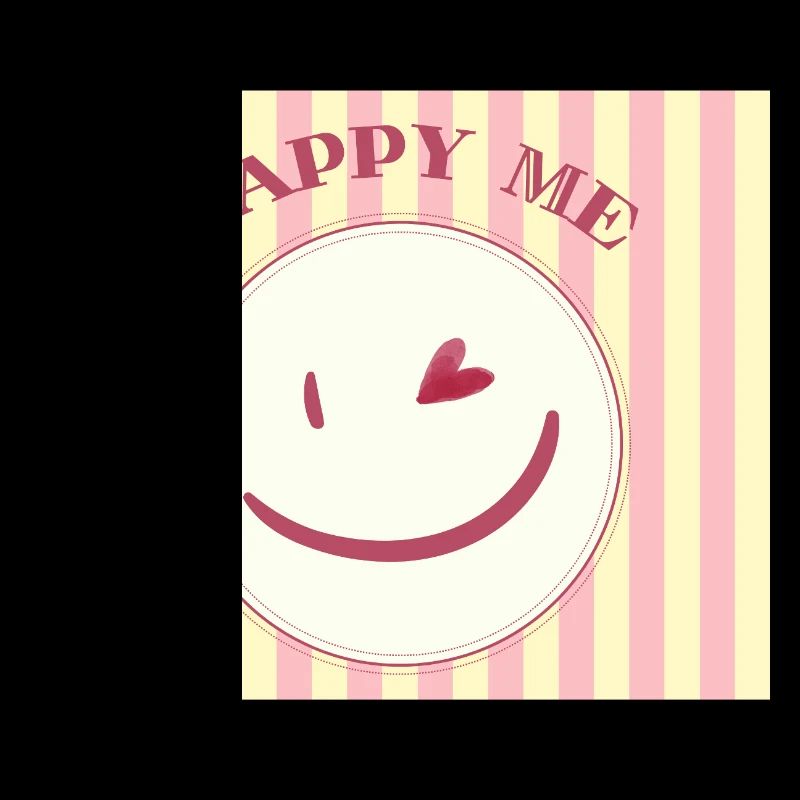 Smile on stripe pattern