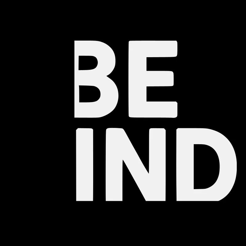 Be kind slogan plain