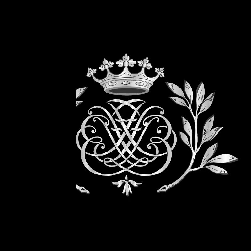 Bach Siegel, Monogramm, Wappen, Insignien - silber