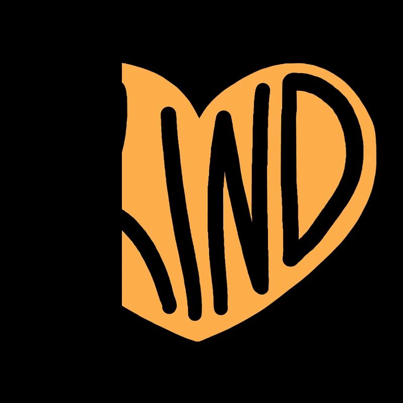 Conception typographique Heart KIND