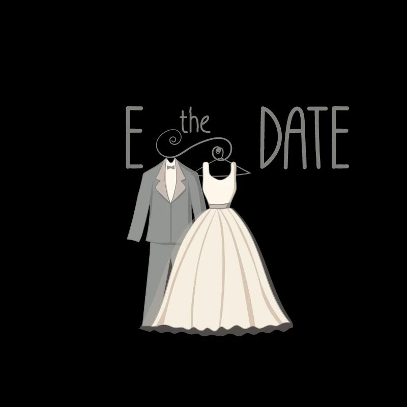 Wedding Save The Date Illustration