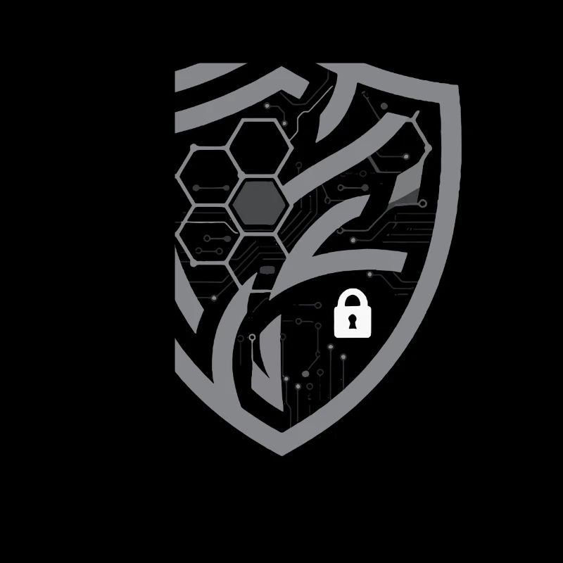 Logo Secure by Design in weiß/grau