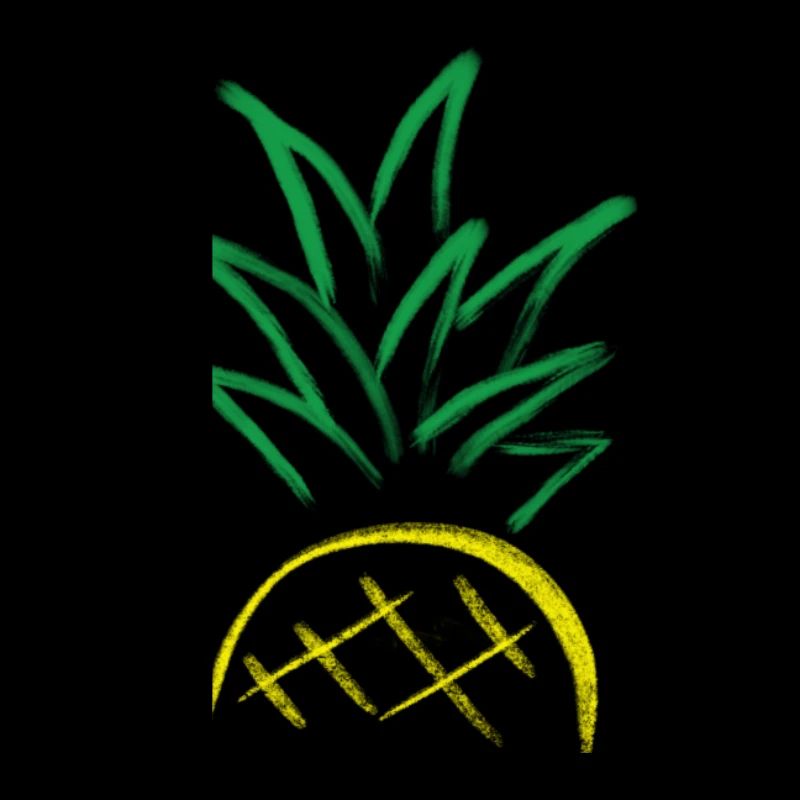 Pineapple Sketch – Fresh Fruit Graphic
