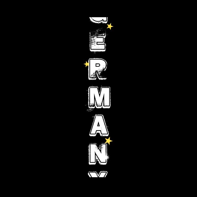 GERMANY lettering vertical