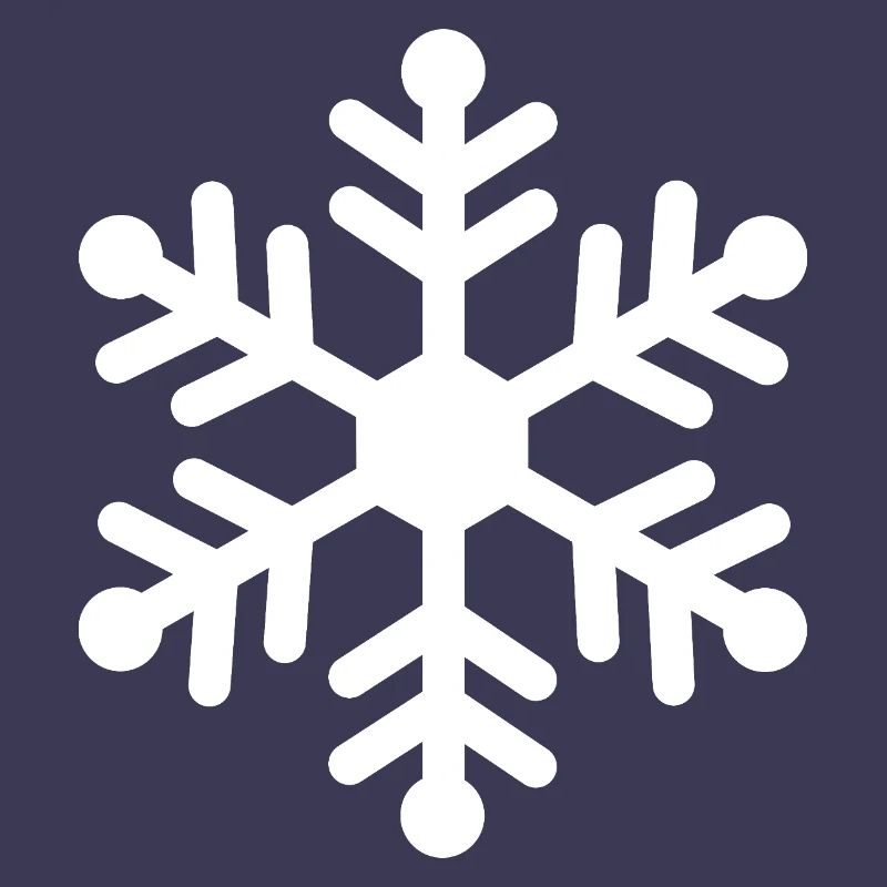 Winter Snowflake Silhouette
