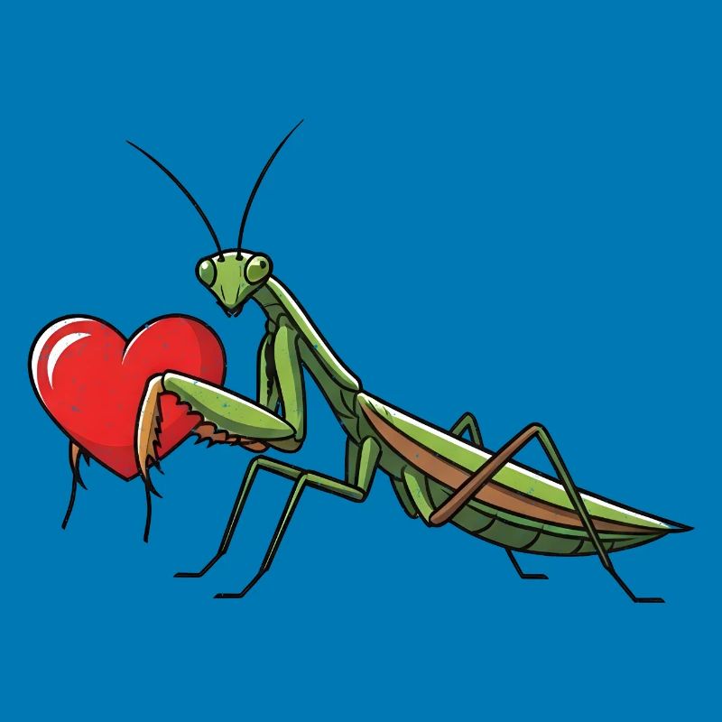 Gottesanbetering Praying Mantis Herz
