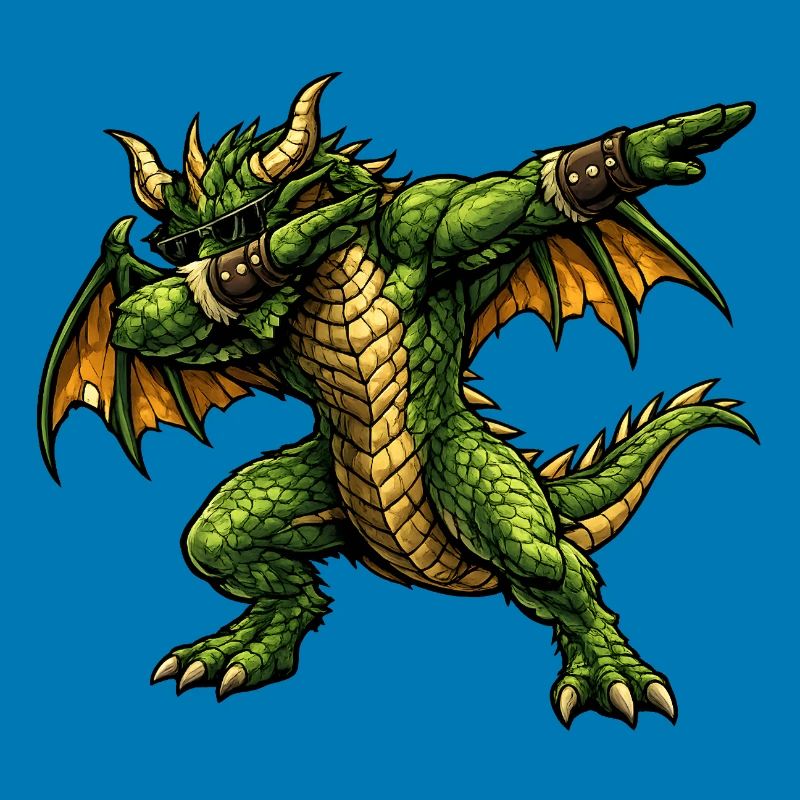 Ernsthafter Dabbing Drache