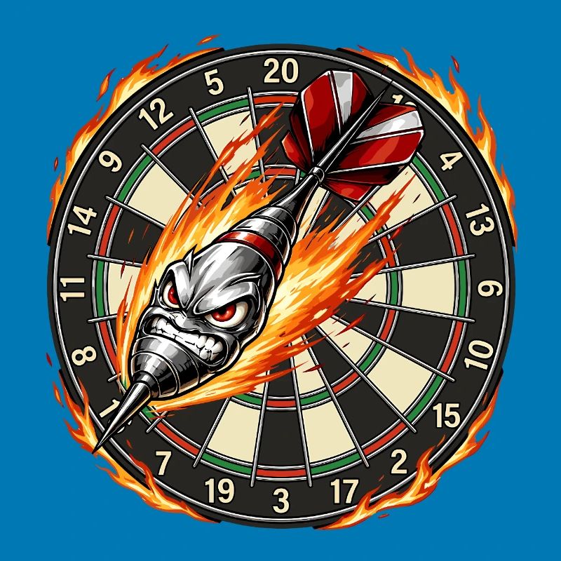 Flammenpfeil trifft Dartboard