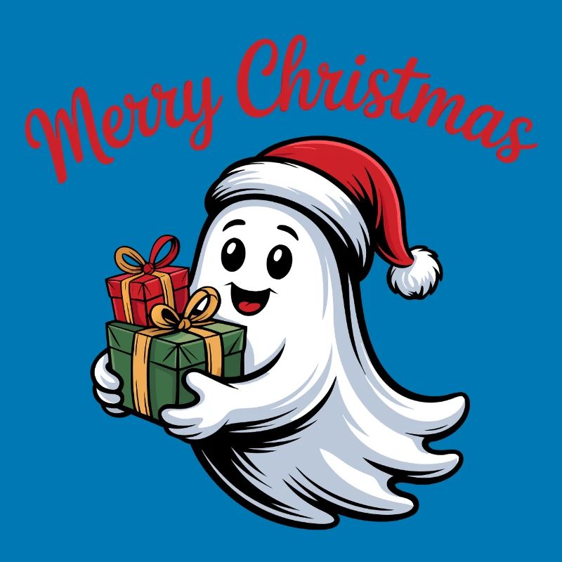 Weihnachtsgeist mit Geschenken