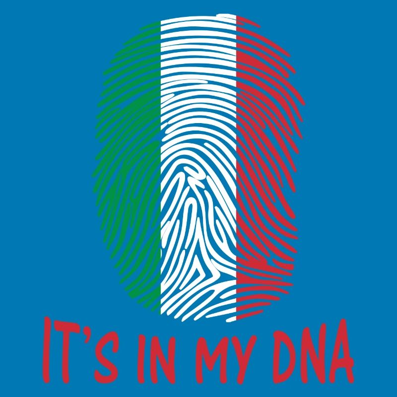 drapeau de conception d'autocollant de l'Italie Italia c'est dans mon ADN