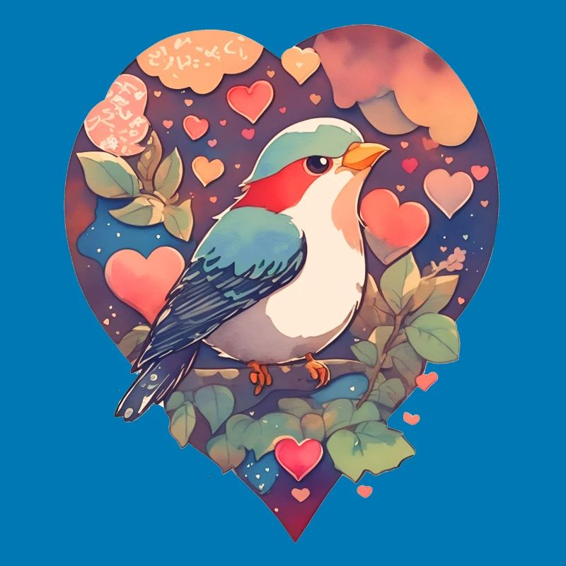 Bird with a heart